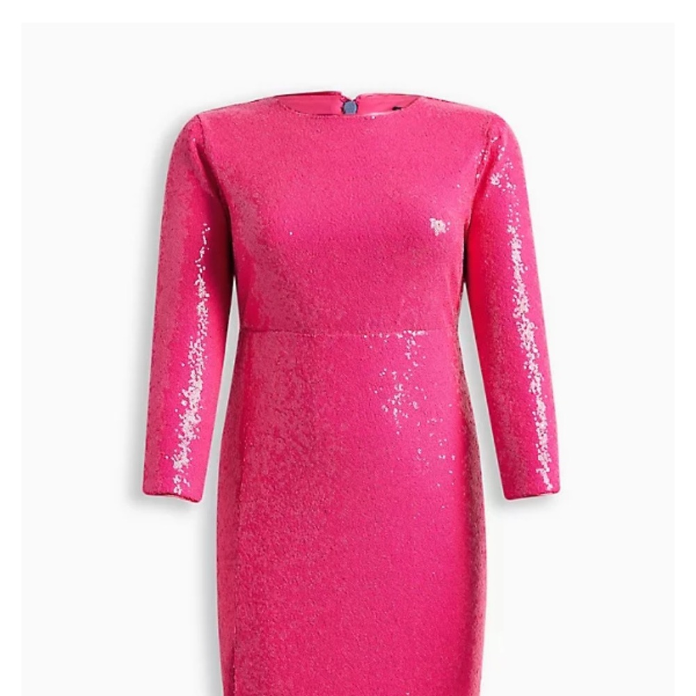 Elegant Pink Sequin Dress